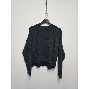 Nike Green Long Sleeve Crop Top Size M